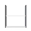 Módulo Nicho Metal 68x60x33cm 2 Prateleiras Cozinha Modulada Robel Branco