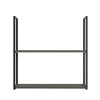 Módulo Nicho Metal 68x70x33cm 2 Prateleiras Cozinha Modulada Robel Salvia