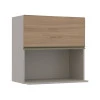 Módulo Armário Aéreo Nicho Micro-Omdas 68x70 100% MDF Cozinha Modulada Gold Robel Fendi/Hanover
