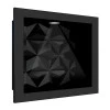 Nicho Para Banheiro 40x30 Com LED Mármore Sintético Cozimax Preto Textura