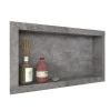 Nicho Para Banheiro 60x30x10 Porcelanato Polido Diamante Cozimax Cinza