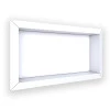 Nicho Para Banheiro 60x30x10 Porcelanato Polido Diamante Cozimax Branco Liso