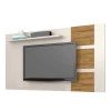 Painel Para TV 55 Polegadas Grécia 1.8 Lukaliam Off White/Amêndoa