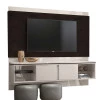 Painel Para TV 60 Polegadas Oregon 1.8 Lukaliam Off White/Noce