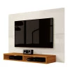 Painel Pequeno Para TV 43 Polegadas 120cm Fox EDN Off White/Cedro