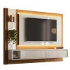Painel Para TV 55 Polegadas Com LED 2.1 Moroni EAX Móveis Tauari/Off White