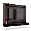 Painel Para TV até 50 Polegadas Dijon EDN Preto/Naturale
