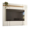 Painel Para TV 65 Polegadas 1.6 Zacat EAX Móveis Off White/Freijo