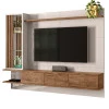 Painel Para TV Até 55 Pol Leblon 2.1 Lukaliam Off White/Canela