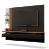 Painel Para TV até 60 Polegadas Murano EDN Preto/Cedro
