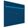 Painel Ripado 230x250 Com LED Para TV 85 Polegadas Nobre Gelius Azul
