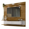 Painel Para TV Até 55 Pol Siena 1.8 Lukaliam Canela/Off White