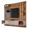 Painel Para TV Até 55 Pol Supreme 1.8 Lukaliam Canela/Off White