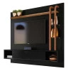 Painel Para TV Até 55 Pol Supreme 1.8 Lukaliam Preto/Canela