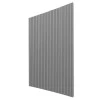 Placa Painel Ripado Nobre 200cm x 250cm Gelius Cinza