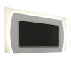 Painel Para TV 70 Polegadas Sublime 1.8 Com LED Gelius Cinza/Off White