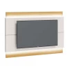 Painel Para TV 50 Polegadas Com Led Classic 1.4 Imcal Off White/Nature