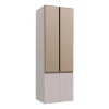 Módulo Paneleiro 70cm Com Vidro Reflecta 100% MDF Cozinha Modulada Gold Robel Fendi/Aspen/Reflecta