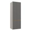 Módulo Paneleiro 70cm 4 Portas 100% MDF Cozinha Modulada Gold Robel Fendi/Cinza