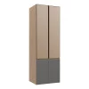 Módulo Paneleiro 70cm Com Vidro Reflecta 100% MDF Cozinha Modulada Gold Robel Hanover/Cinza/Reflecta