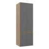 Módulo Paneleiro 70cm 4 Portas 100% MDF Cozinha Modulada Gold Robel Hanover/Cinza