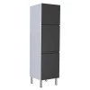 Paneleiro De Aço 60x214 Cozinha Gaia Cozimax Preto