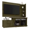Rack Caribean com Painel Chicago RV Móveis Imbuia