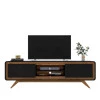 Rack Para Sala TV 65 Channel Fabrimoveis Preto/Nature