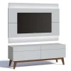 Rack com Painel Para TV Classic 2G 1.4 Com LED Imcal Branco