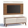 Rack com Painel Para TV Classic 2G 1.4 Com LED Imcal Freijo/Off White