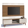 Rack com Painel Para TV Classic 2G 1.8 Com LED Imcal Freijo/Off White