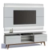 Rack com Painel Para TV Classic Mais 2G 1.8 Com LED Imcal Branco