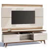 Rack com Painel Para TV Classic 2G Mais 2.2 Com LED Imcal Off White/Freijo