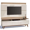 Rack com Painel Para TV Classic 3G Mais 2.2 Com LED Imcal Off White/Freijo