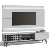 Rack com Painel Para TV Classic AD 2.2 Com LED Imcal Branco