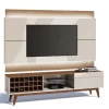 Rack com Painel Para TV Classic AD 1.8 Com LED Imcal Off White/Freijo