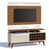 Rack com Painel Para TV Classic Mais AD 1.4 Com LED Imcal Freijo/Off White