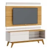 Rack com Painel Para TV 146cm 1 Gaveta Classic 1G 1.4 Com LED Imcal Naturale/Off White