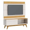 Rack com Painel Para TV 146cm 1 Gaveta Classic 1G 1.4 Off White/Naturale