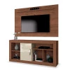 Rack Com Painel Para Sala TV 50 Pol Denver EDN Naturale/Off White