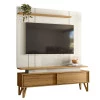 Rack Com Painel Para TV 65 Polegadas 1.6 Zacat EAX Móveis Freijo/Off White