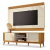 Rack Com Painel Legacy 160cm Para TV 60 Polegadas EDN Off White/Cedro