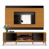 Rack Com Painel Legacy 2.0 Para TV 75 Polegadas EDN Preto/Cedro
