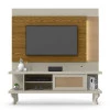 Home Luminos Para TV 46 Polegadas Patrimar Off White/Cumaru