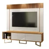 Rack Com Painel Para TV 70 Polegadas Sagary 1.8 EAX Móveis Tauari/Off White