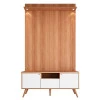 Rack Com Painel 136cm Para TV 55 Polegadas River 1.36 Lukaliam Jequitiba/Off White