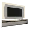 Rack com Painel TV 65 Polegadas Sublime 1.8 Gelius Cinza/Off White