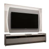 Rack com Painel TV 65 Polegadas Sublime 1.8 Com LED Gelius Cinza/Off White