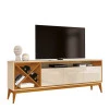 Rack Sala Para TV até 65 Polegadas Merlot 180 EDN Off White/Cedro
