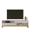 Rack Para TV 75 Polegadas 2.1 Koly EAX Móveis Off White/Tauari
